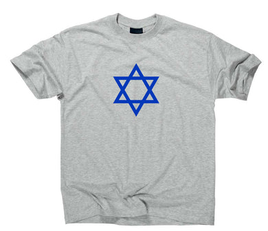 Styletex23 T-Shirt Herren Flag of Israel Davidstern, sport grey, XXL