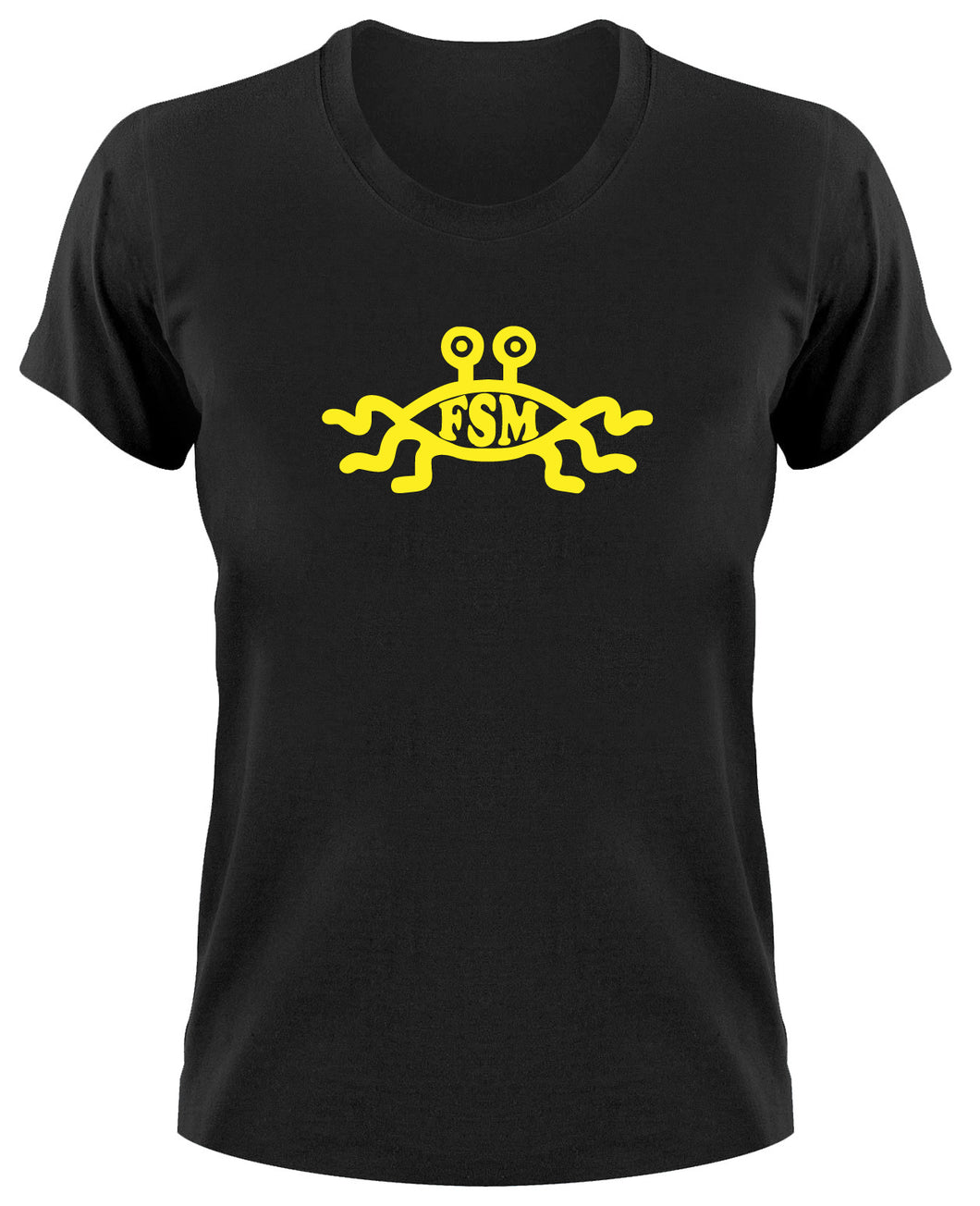 Styletex23 T-Shirt Damen Das Fliegende Spaghettimonster Logo Pastafari