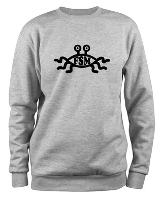 Styletex23 Sweatshirt Das Fliegende Spaghettimonster, XXL grau