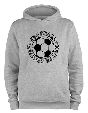 Styletex23 Kapuzenpullover Football Against Racism, XXL grau