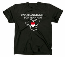 Lade das Bild in den Galerie-Viewer, Styletex23 T-Shirt Herren Unabhängigkeit für Franken Funshirt, schwarz, XXL
