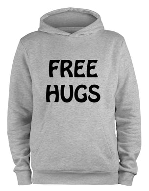 Styletex23 Kapuzenpullover Free Hugs Fun, XXL grau