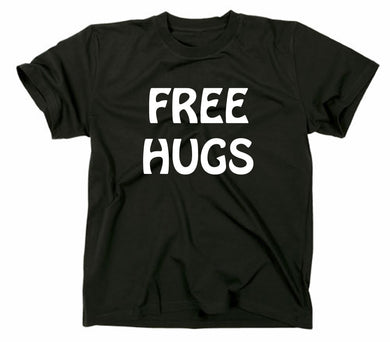 Styletex23 T-Shirt Herren Free Hugs Fun, schwarz, XXL