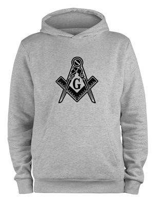 Styletex23 Kapuzenpullover Freimaurer Logo, XXL grau