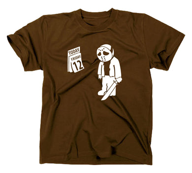 Styletex23 T-Shirt Herren Freitag der 13. Jason Fun, Freddy Horror Kult, braun, XXL