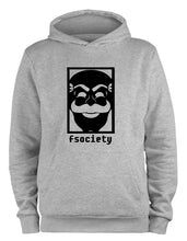 Lade das Bild in den Galerie-Viewer, Styletex23 Kapuzenpullover Fsociety, Evil Corp Corporation, XXL grau
