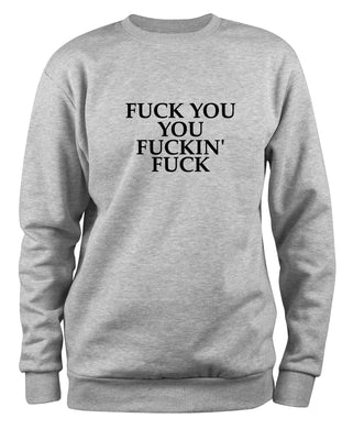 Styletex23 Sweatshirt Fuck You, XXL grau