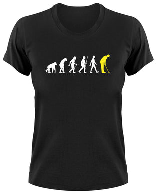 Styletex23 T-Shirt Damen Golf Fun Minigolf Evolution of Man