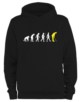 Styletex23 Kapuzenpullover Golf Fun Minigolf Evolution Of Man, schwarz XXL