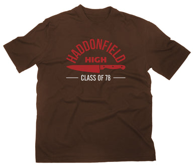 Styletex23 T-Shirt Herren Haddonfield High School Halloween braun, XXL
