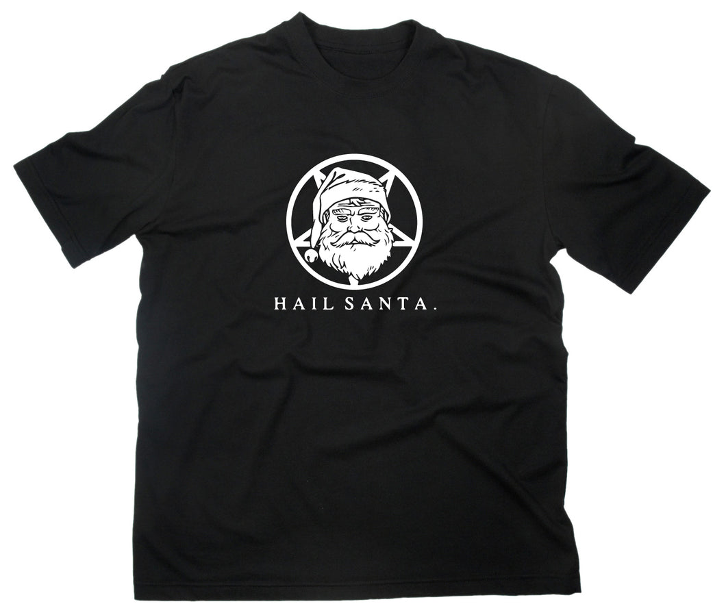 Styletex23 T-Shirt Herren Hail Santa Fun, schwarz, XXL