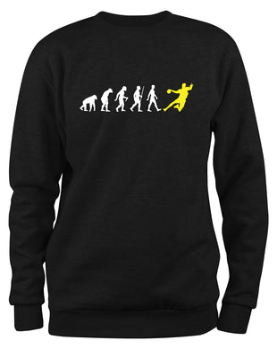 Styletex23 Sweatshirt Handball Evolution Of Man Fun, schwarz XXL