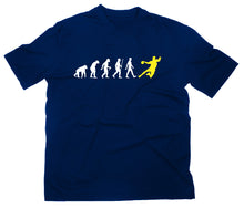 Lade das Bild in den Galerie-Viewer, Styletex23 T-Shirt Herren Handball Evolution of Man Fun, navy, XXL
