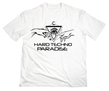 Lade das Bild in den Galerie-Viewer, Styletex23 T-Shirt Herren Hard Techno Paradise Logo, weiss, XXL
