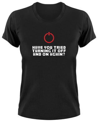 Styletex23 T-Shirt Damen Have you tried turning it off and on again