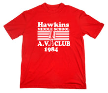 Lade das Bild in den Galerie-Viewer, Styletex23 T-Shirt Herren Hawkins Middle School AV Club Fan rot, XXL
