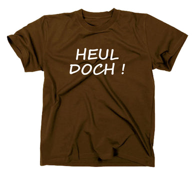 Styletex23 T-Shirt Herren Heul doch Fun braun, XXL