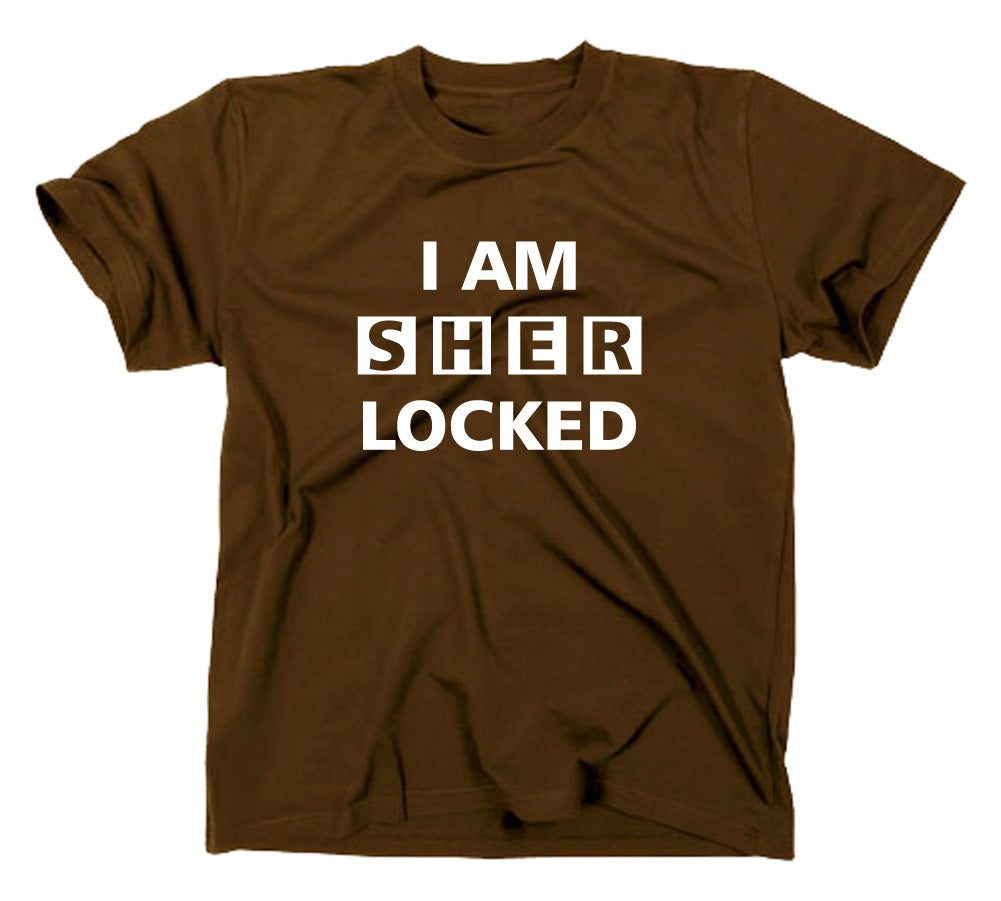 Styletex23 T-Shirt Herren I Am Sherlocked Sherlock Holmes TV, braun, XXL