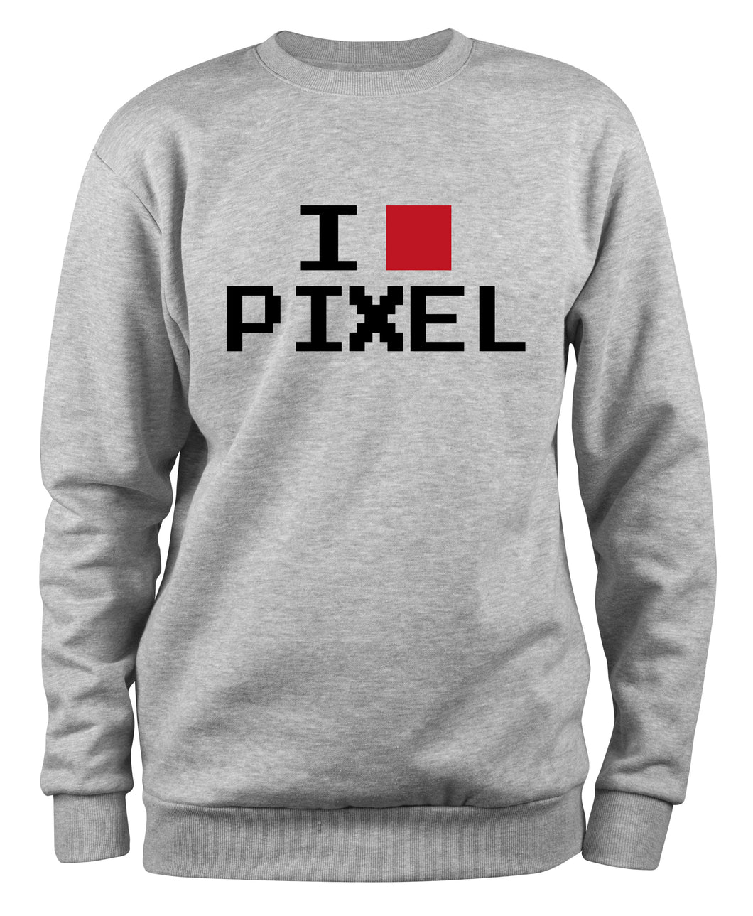 Styletex23 Sweatshirt I Love Pixel, XXL grau