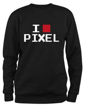 Lade das Bild in den Galerie-Viewer, Styletex23 Sweatshirt I Love Pixel, schwarz XXL
