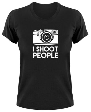 Styletex23 T-Shirt Damen I Shoot People Fun, Fotografieren