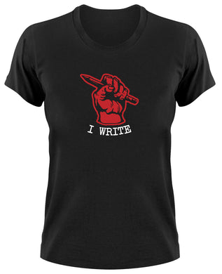 Styletex23 T-Shirt Damen I Write Writer