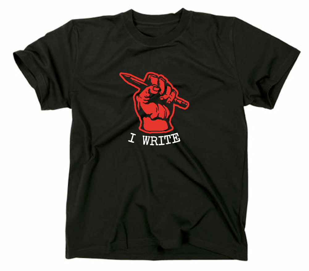 Styletex23 T-Shirt Herren I Write Writer, schwarz, XXL