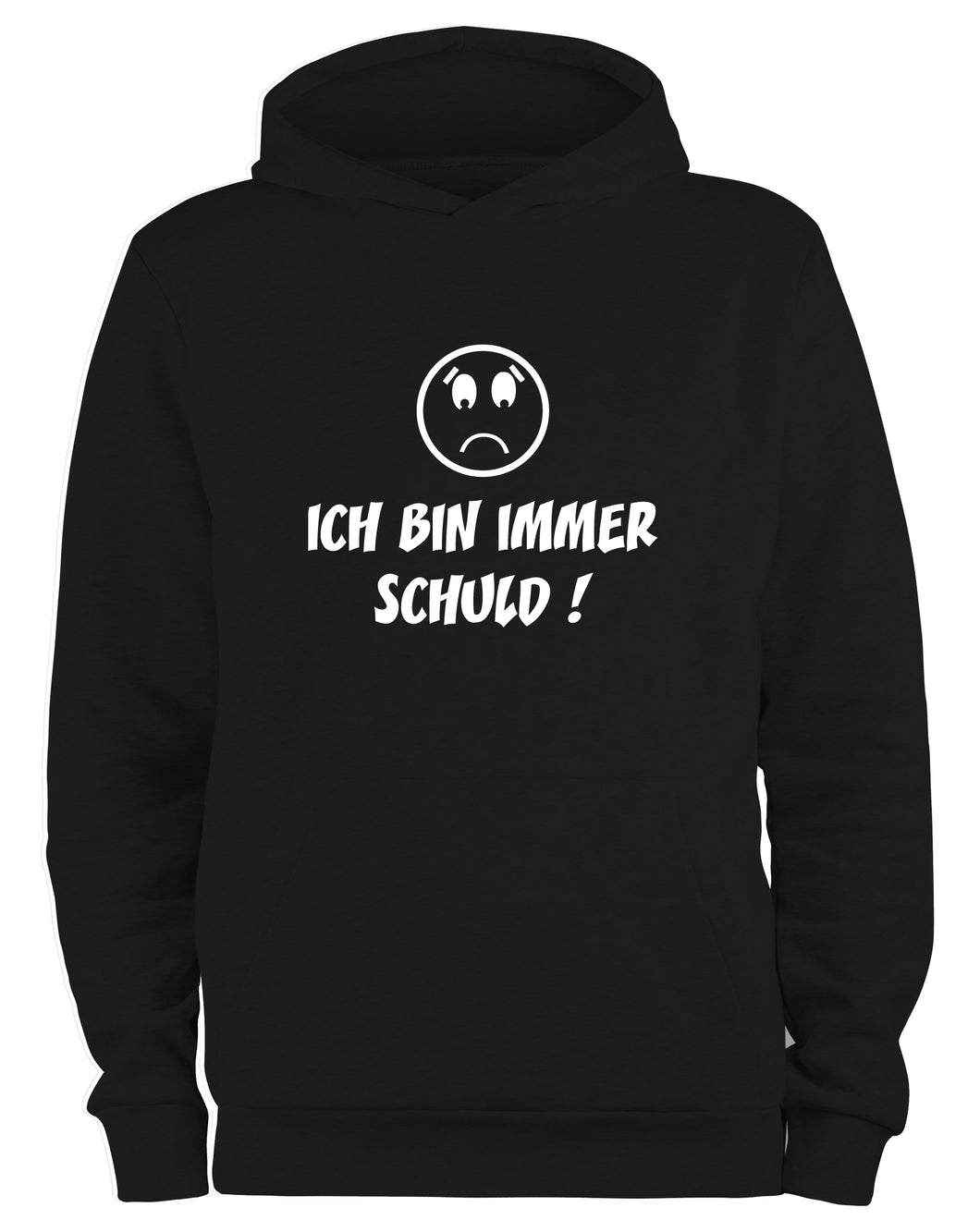 Styletex23 Kapuzenpullover Ich bin immer schuld, schwarz XXL