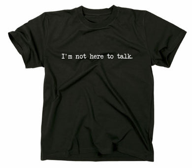 Styletex23 T-Shirt Herren I'm not here to Talk Bodybuilding KDK Training, schwarz, XXL