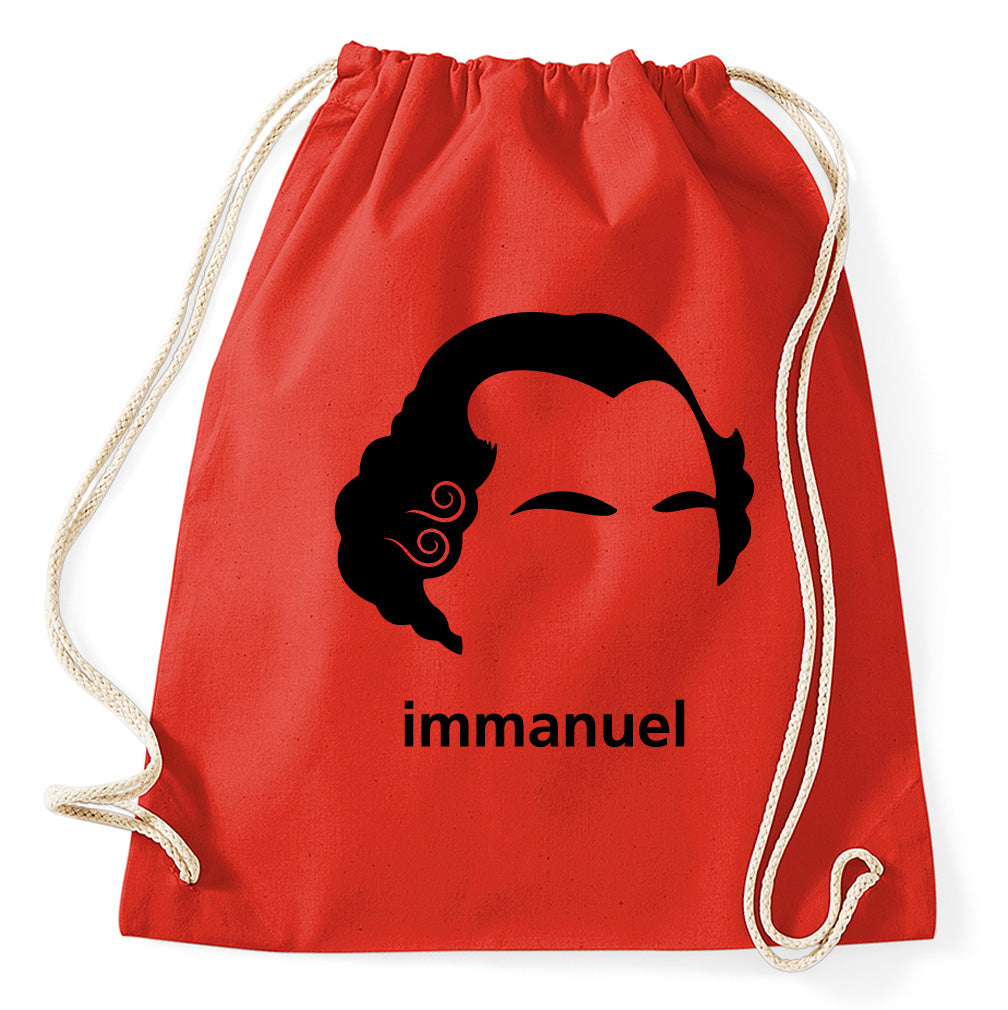 Immanuel Kant Turnbeutel, red