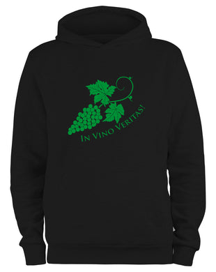 Styletex23 Kapuzenpullover In Vino Veritas Wein Winzer, schwarz XXL