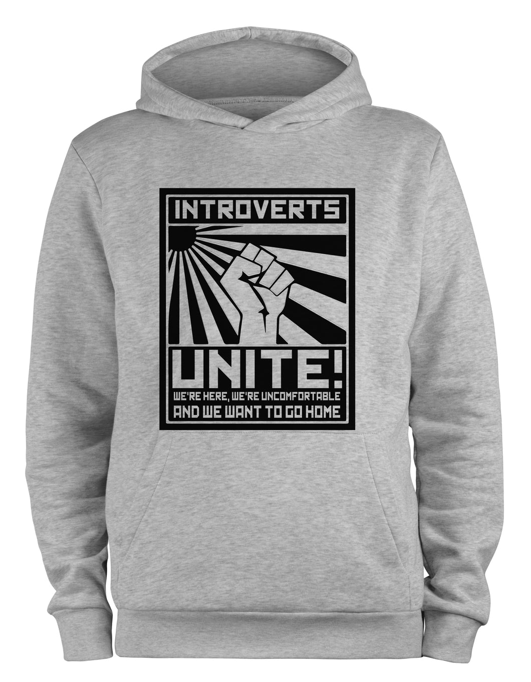 Styletex23 Kapuzenpullover Introverts Unite Fun, XXL grau