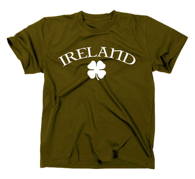 Styletex23 T-Shirt Herren Irland Shamrock, Kleeblatt, oliv, XXL