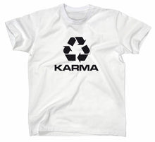 Lade das Bild in den Galerie-Viewer, Styletex23 T-Shirt Herren Karma Recyling Symbol, weiss, XXL
