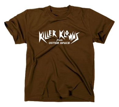 Styletex23 T-Shirt Herren Killer Klowns From Outer Space, Kult, braun, XXL