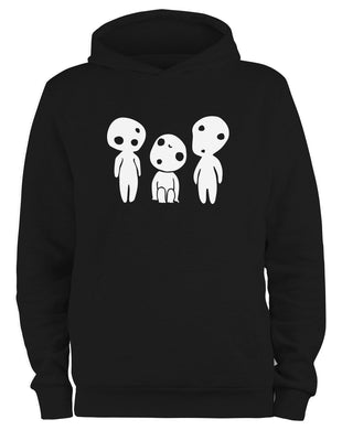 Styletex23 Kapuzenpullover Kodama Baumgeist, schwarz XXL