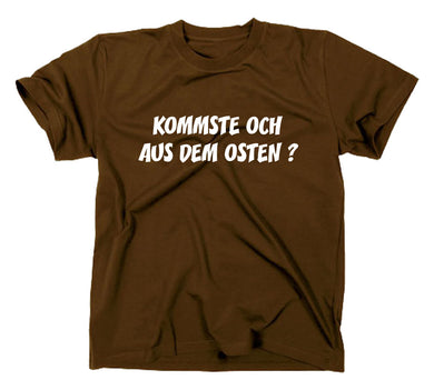 Styletex23 T-Shirt Herren Kommst Du och aus dem Osten, Braun, XXL