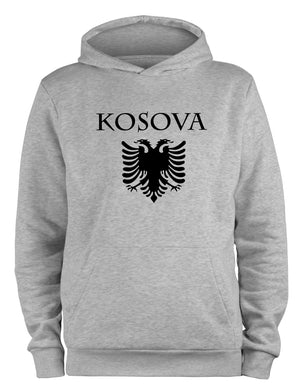 Styletex23 Kapuzenpullover Kosovo Flagge, XXL grau