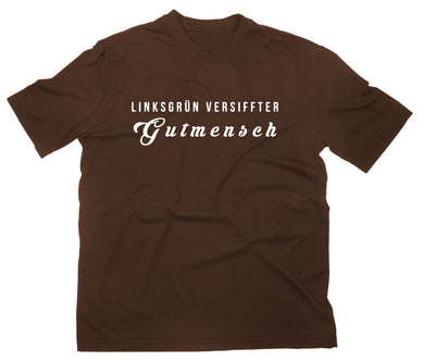 Styletex23 T-Shirt Herren Linksgrün versiffter Gutmensch, braun, XXL