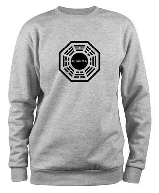 Styletex23 Sweatshirt Lost Dharma Initiative Logo, XXL grau