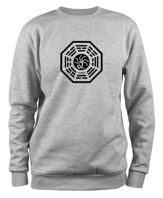 Styletex23 Sweatshirt Lost Die Hydra Logo Dharma Initiative, XXL grau