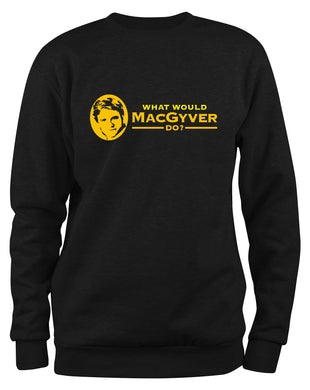 Styletex23 Sweatshirt Macgyver Kult TV-Serie, schwarz XXL