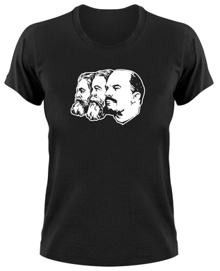 Styletex23 T-Shirt Damen Marx Engels Lenin