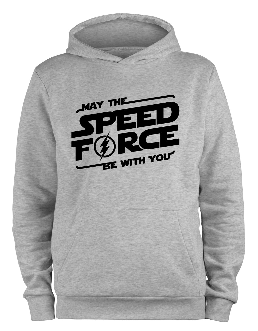 Styletex23 Kapuzenpullover May The Speed Force Be With You Fun, XXL grau