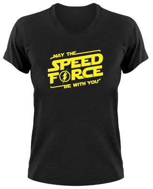 Styletex23 T-Shirt Damen May The Speed Force Be with You Fun, The Flash