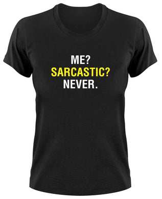 Styletex23 T-Shirt Damen Me Sarcastic Never Fun, Sarkasmus