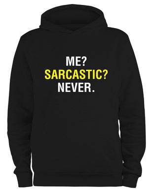 Styletex23 Kapuzenpullover Me Sarcastic Never Fun, schwarz XXL