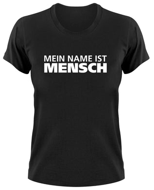 Styletex23 T-Shirt Damen Mein Name ist Mensch, Humanismus