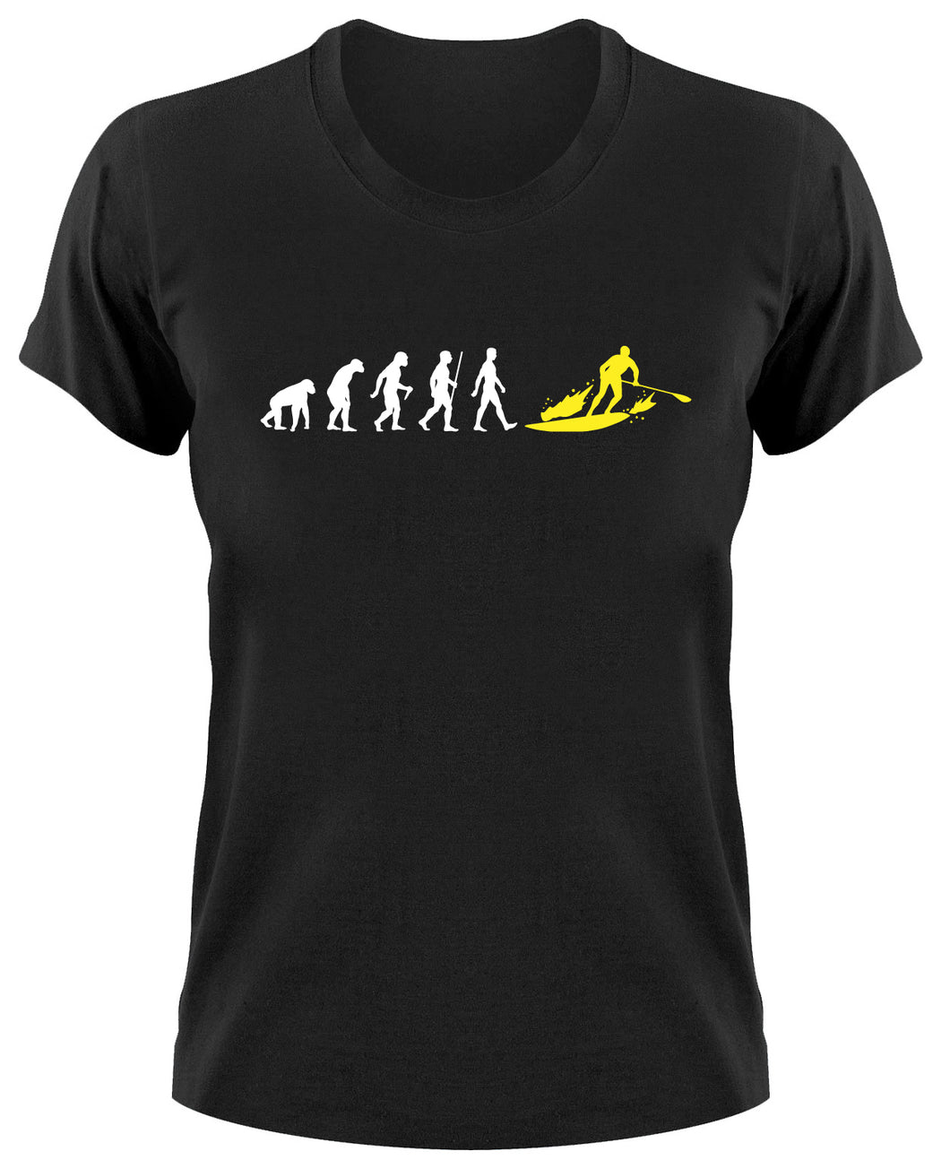 Styletex23 T-Shirt Damen Paddel Board Fun Boarding Evolution of Man
