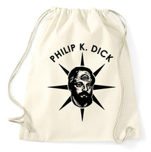 Lade das Bild in den Galerie-Viewer, Philip K Dick Fan Portrait Turnbeutel, Aufdruck , natur
